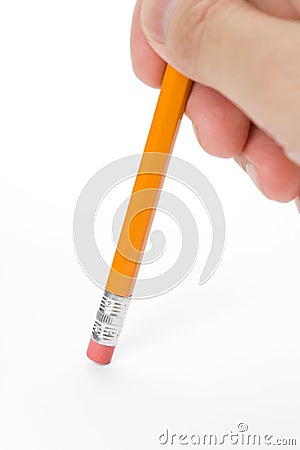 Pencil eraser Stock Photo