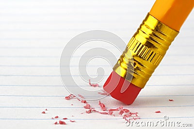 Pencil Eraser Stock Photo