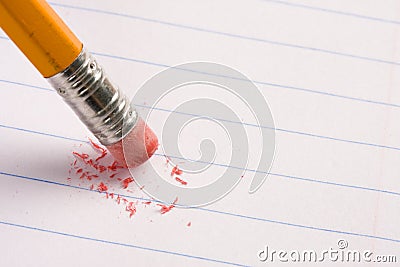 Pencil eraser Stock Photo