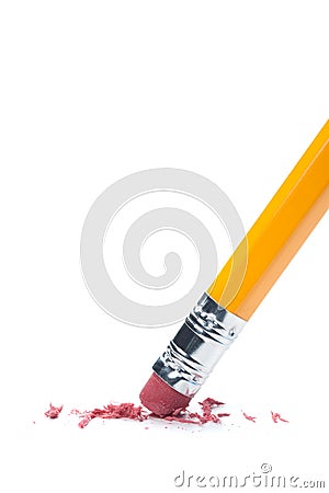 Pencil eraser Stock Photo