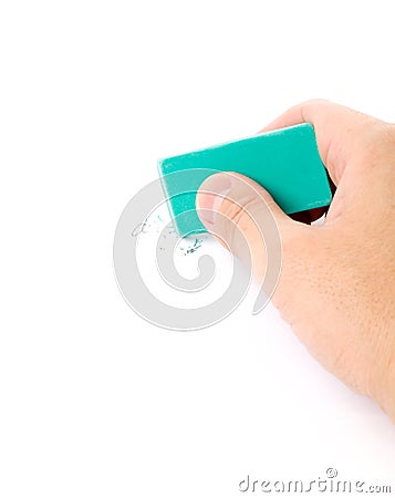 Pencil eraser Stock Photo