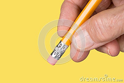 Pencil eraser Stock Photo