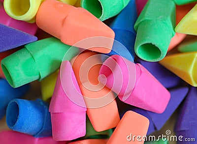 Pencil eraser background Stock Photo