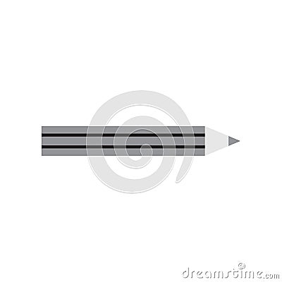 Pencil flat icon. Single Thin line signs of education for design logo, visit card, etc. Outline logo of school. vector Stock Photo