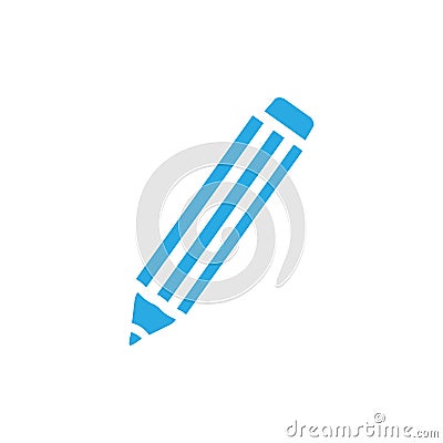 Pencil Flat Icon Vector Illustration