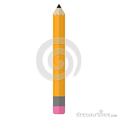 Pencil flat icon, vector sign Vector Illustration