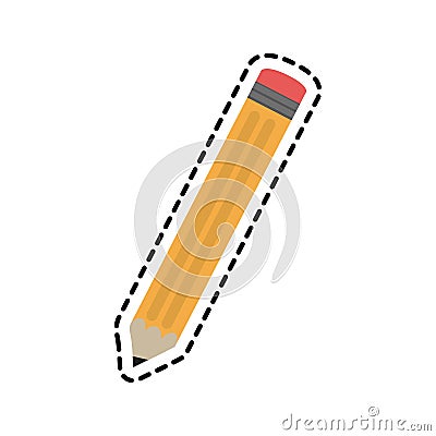 Pencil icon image Vector Illustration