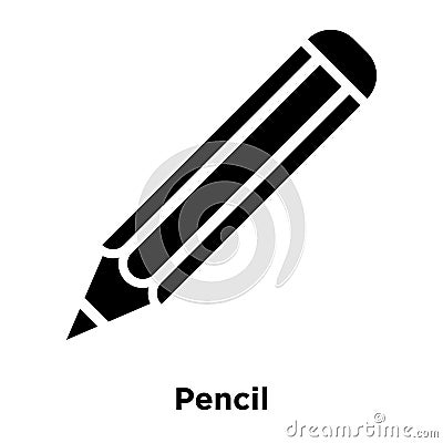 Pencil icon vector isolated on white background, logo concept of Vector Illustration