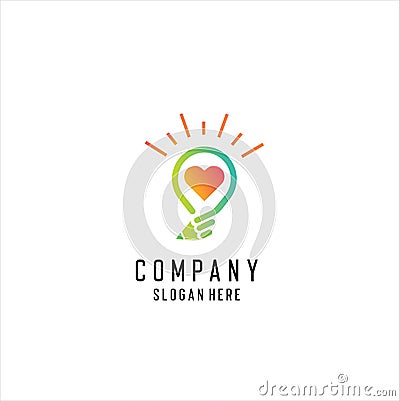 Pencil Idea Logo Template Design Vector Illustration