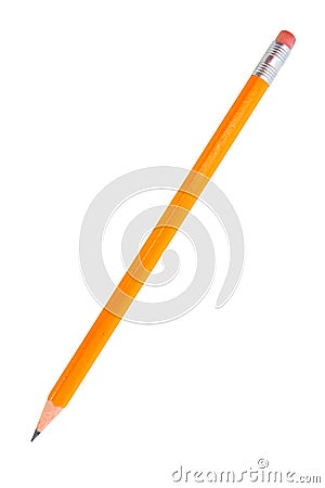 Pencil isolated on white Stock Photo