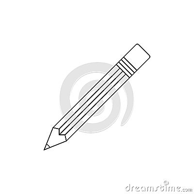 pencil line art for literacy day international celebration education background Vector Illustration