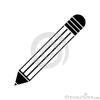 Pencil object and school tool design Vector Illustration