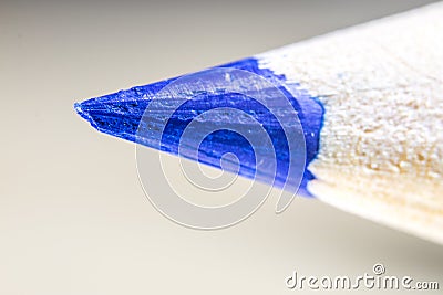 Pencil and pencils at high magnification. Stylus and crayon pencil for drawing and sketching for cartoonists. Stock Photo