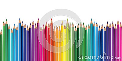 Pencil rainbow Vector Illustration