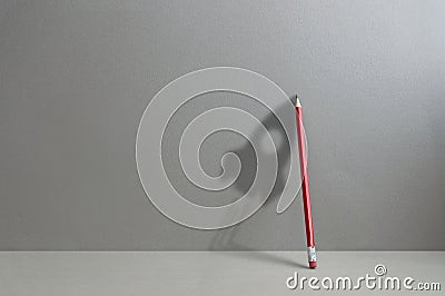 Pencil rocket shadow concept Stock Photo