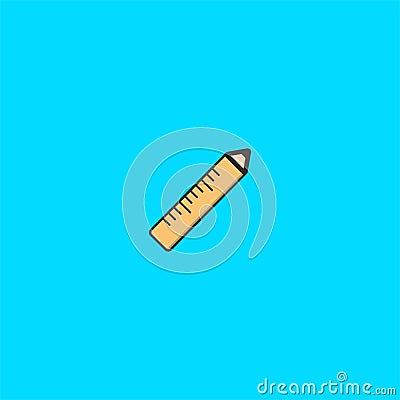 Pencil and ruler logo design. symbol dan icon vector template Vector Illustration