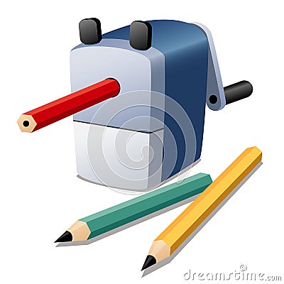 Pencil sharpener Vector Illustration