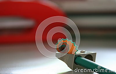 Pencil Sharpener Stock Photo