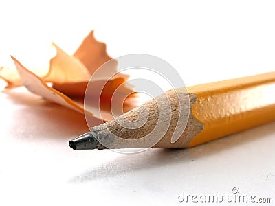 Pencil Shavings Stock Photo