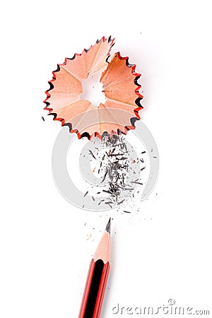 Pencil Shavings Stock Photo