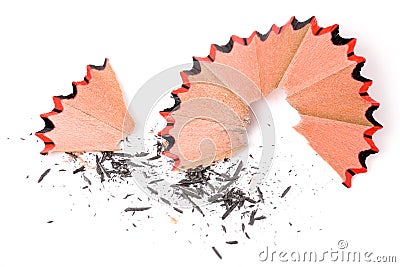 Pencil Shavings Stock Photo