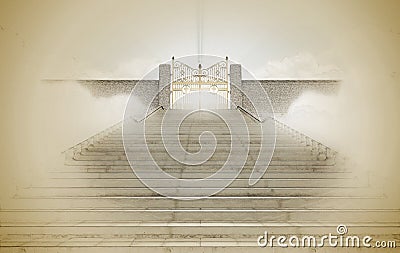 Heavens Gates Stock Photo