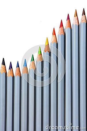 Pencil spectrum Stock Photo