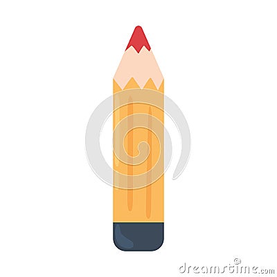 pencil supply tool icon Vector Illustration