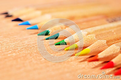 Pencil Tips Stock Photo