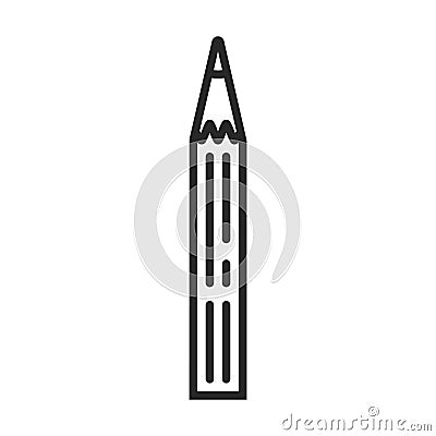 Pencil vector icon Vector Illustration