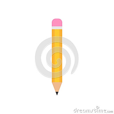 Pencil write icon isolated on white background. Vector illustration EPS 10 Vector Illustration