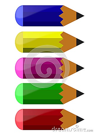 Pencils Vector Illustration