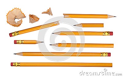 Pencils collection Stock Photo