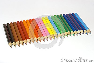Pencils Isolated Stock Photo