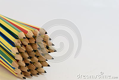 Pencils isolated Stock Photo