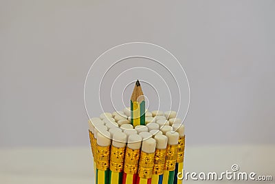 Pencils isolated Stock Photo