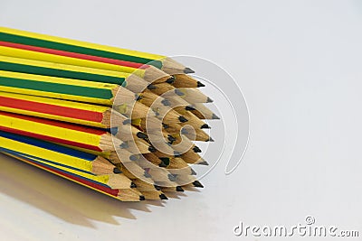 Pencils isolated Stock Photo