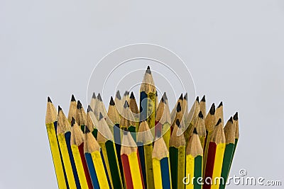 Pencils isolated Stock Photo