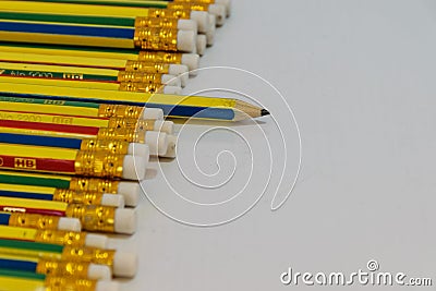 Pencils isolated Stock Photo