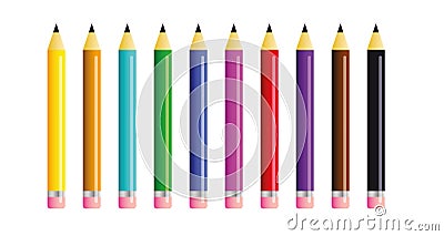 Pencils Vector Illustration