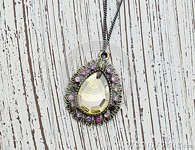 Pendant with gems Stock Photo