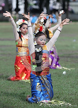 Pendet dances Editorial Stock Photo