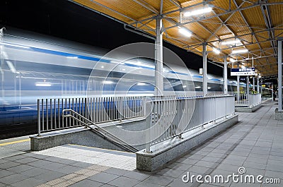 TRAIN STATION IN KOLOBRZEG Editorial Stock Photo