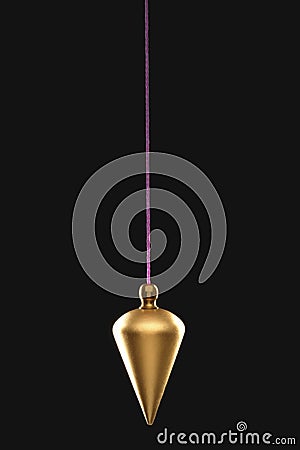 Pendulum on string black background Stock Photo