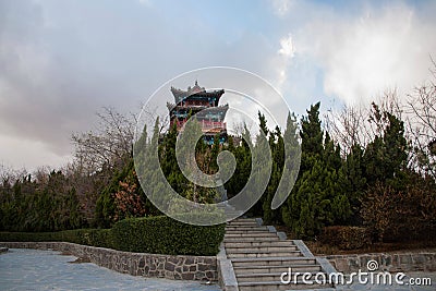 Penglai City, Shandong Province Danya Mountain Hop HaiTing Stock Photo