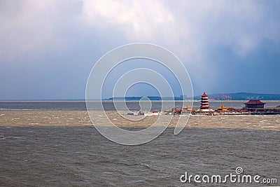 Penglai City, Shandong Province, Penglai city Stock Photo