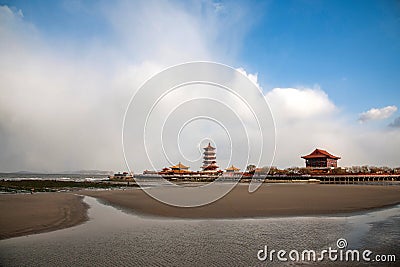 Penglai City, Shandong Province, Penglai city Stock Photo