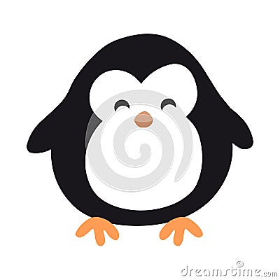 Penguin icon logo vector.Cartoon penguin illustration Vector Illustration