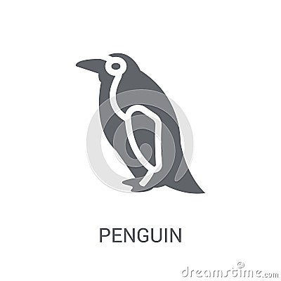 Penguin icon. Trendy Penguin logo concept on white background fr Vector Illustration