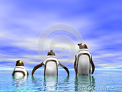 Penguins Stock Photo